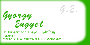 gyorgy engyel business card